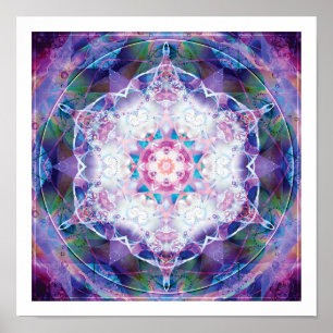 Mandalas från djupet i Kärlek 7 Skriv ut Poster