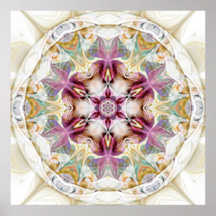 Mandalas från hjärtan av affischen för ändring poster