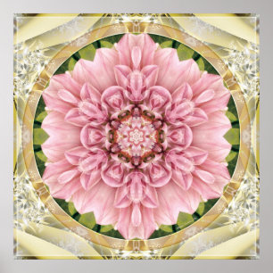 Mandalas från hjärtan av affischen för frihet 13 poster