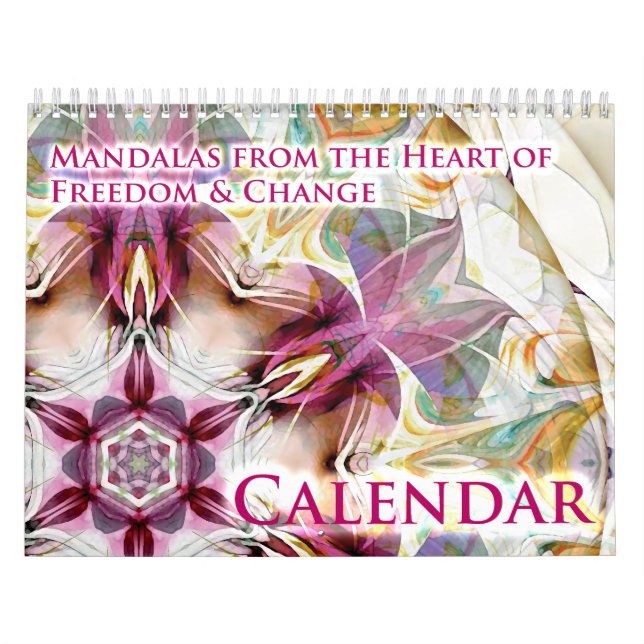 Mandalas från hjärtan av frihet & ändring kalender (Omslag)