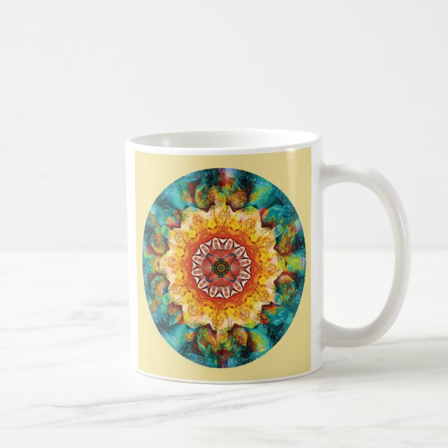 Mandalas från hjärtan av kapitulationen, nr. 4, kaffemugg (Höger)