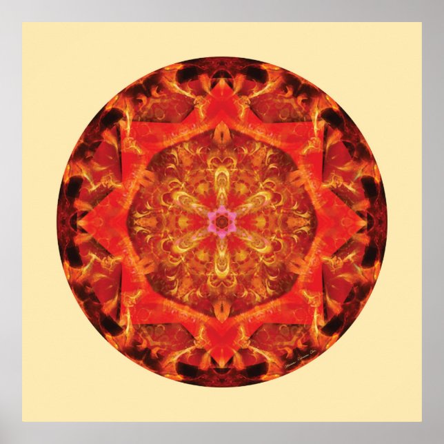 Mandalas från omvandlingens hjärta, nr 7 poster (Framsidan)