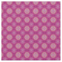 Mandalas i blandad Rosa repetera mönster Tyg