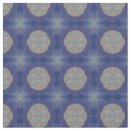 Mandalas i kombination med blå repeterad mönster tyg