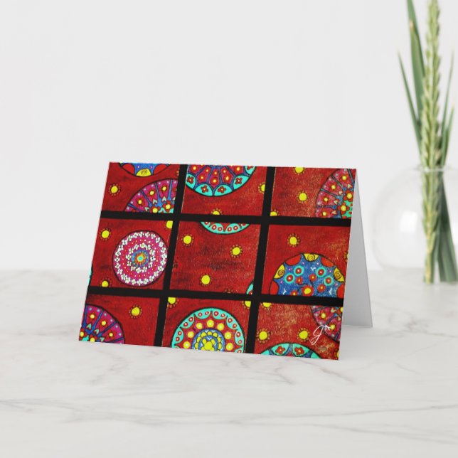 Mandalas i rörelse kort (Framsida)