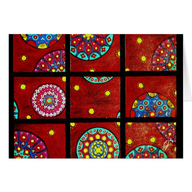 Mandalas i rörelse OBS kort (Framsidan Horizontal)