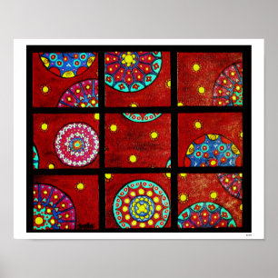 Mandalas i rörelse poster