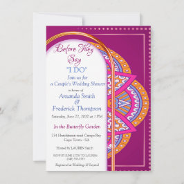 Mandalas in Mix Cerise rosa Inbjudningar