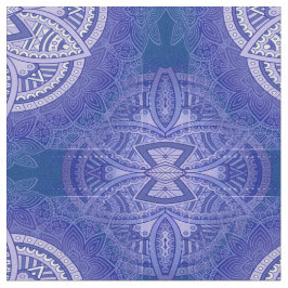 Mandalas på blandade nederländska Blue repetia mön Tyg