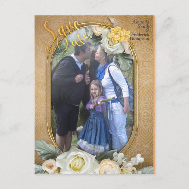 Mandalas på en maronbakgrund meddelande vykort (Framsida)