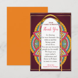 Mandalas på en maronbakgrund OSA kort