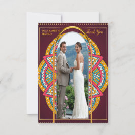 Mandalas på en maronbakgrund OSA kort