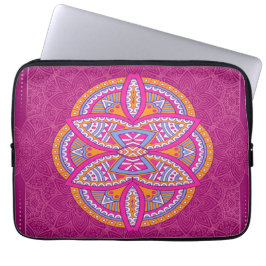 Mandalas vid upprepad utformning av Rosa Laptop Fodral