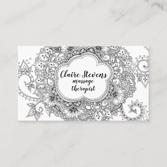 Mandalavisitkort Visitkort (Framsida)