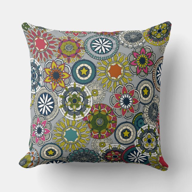 Mandalcirque-festival silver kudde (Framsida)