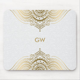 Mandaldesign för Guld-ton Musmatta
