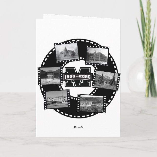 Mandan All Class Reunion Card Helgkort (Baksida)