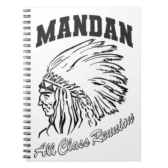 Mandan Braves All Class Reunion Notebook Anteckningsbok (Framsidan)