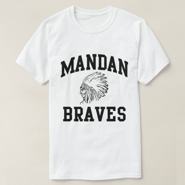 Mandan Braves Men's T-shirt (Design framsida)