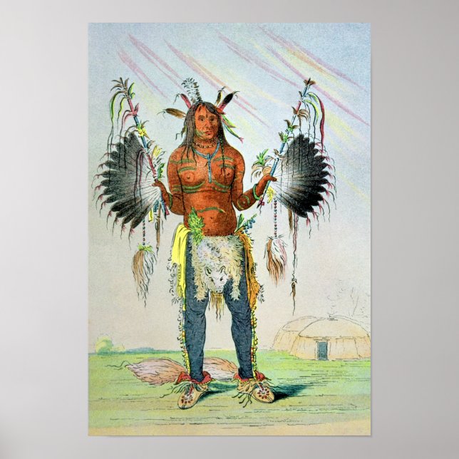 Mandan Medicine Man Poster (Framsidan)