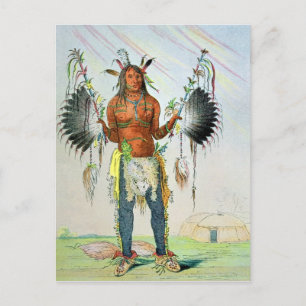 Mandan Medicine Man Vykort
