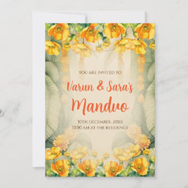 Mandap Mahurat inbjudningar Mandvo Digital inbjudn