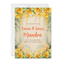Mandap Mahurat-inbjudningar Mandvo Digitala inbjud