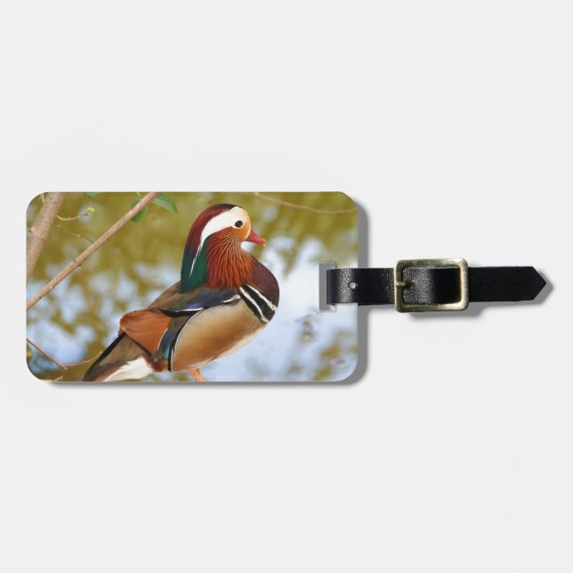 Mandarin Anka Bagagebricka (Horisontell Framsida)