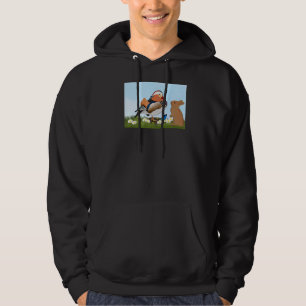 Mandarin Anka Bird Bunny Vår Fågelskådare Animal Hoodie