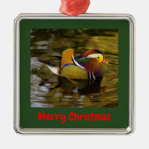 Mandarin Anka God jul Silver Julgransprydnad Metall