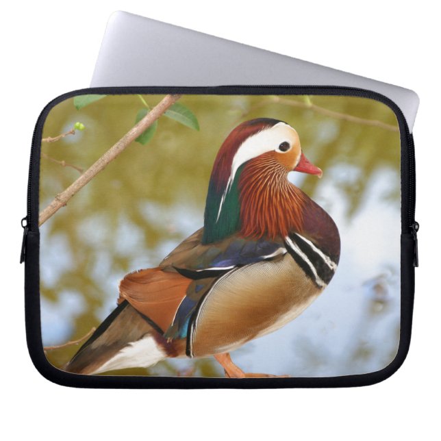 Mandarin Anka Laptop Sleeve (Framsidan)