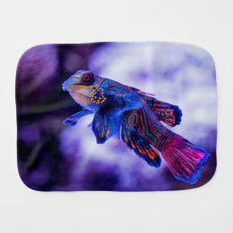 Mandarin Goby Fish Baby Burp Cloth Bebistrasa