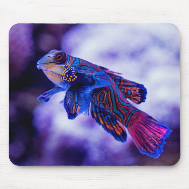 Mandarin Goby Fish Mouse Pad Musmatta (Framsidan)