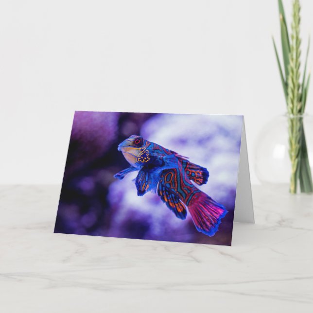 Mandarin Goby Fish Tack Kort (Framsida)