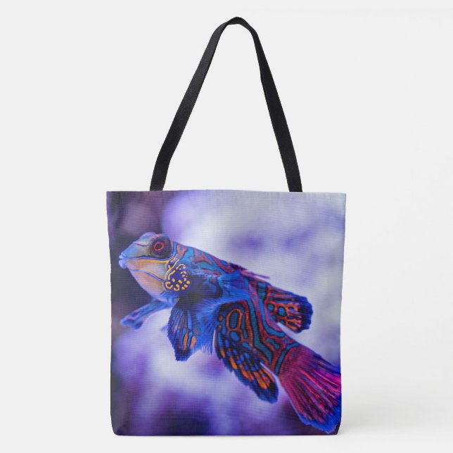 Mandarin Goby Fish Tote Bag Tygkasse (Framsida)