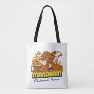 Mandarin-grannskap, tote-säck tygkasse