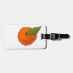 Mandarin med grönt löv bagagebricka