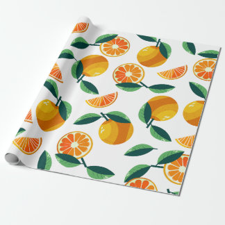 Mandarin Mönster Presentpapper