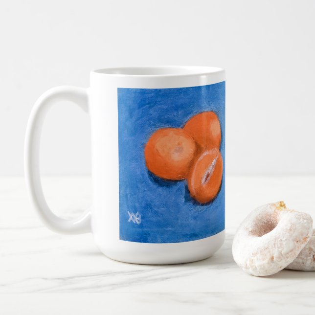 Mandarin-Orangar Kaffemugg (Med munk)