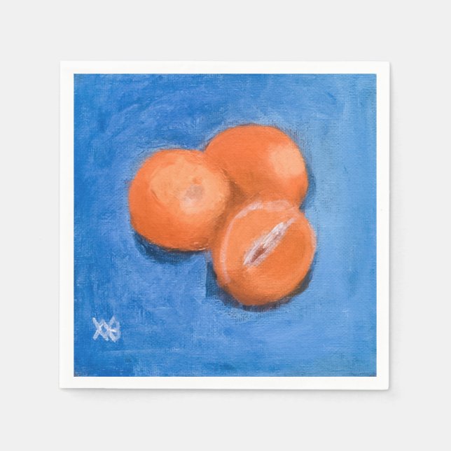 Mandarin-Orangar Pappersservett (Framsidan)