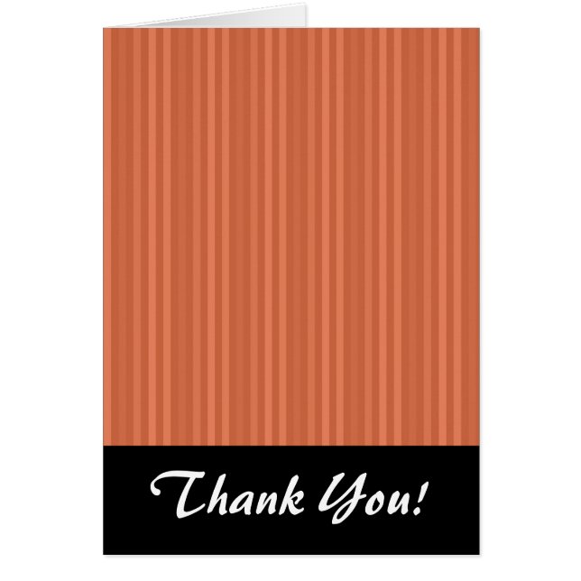 Mandarin Orange Lodrät Rand OBS Kort (Framsidan)