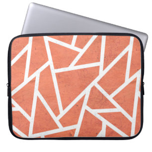Mandarin orange mosaic mönster laptop fodral