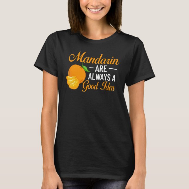 Mandarin Orange Träd Fruit Plant Juice Fresh Canne T Shirt (Framsida)