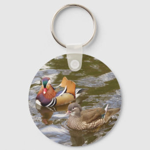Mandarinen duckar Keychain Nyckelring