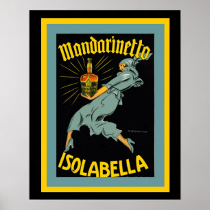 Mandarinetto Isolabella Vintage annons Poster