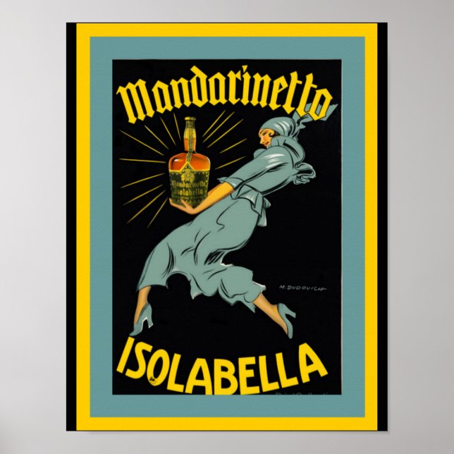 Mandarinetto Isolabella Vintage Reklamaffisch Poster (Framsidan)
