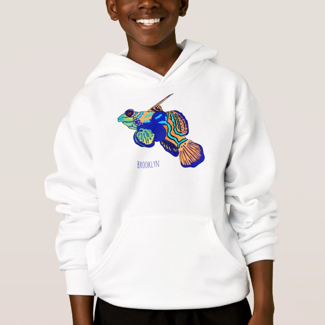 Mandarinfish cartoon illustration  t shirt (Framsida)