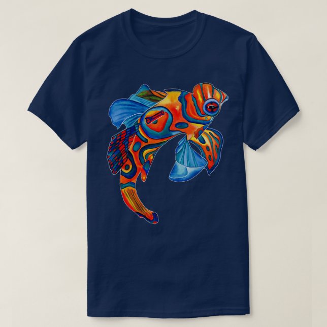 Mandarinfisk Mandarin draonet ursprungligt vattenk T Shirt (Design framsida)
