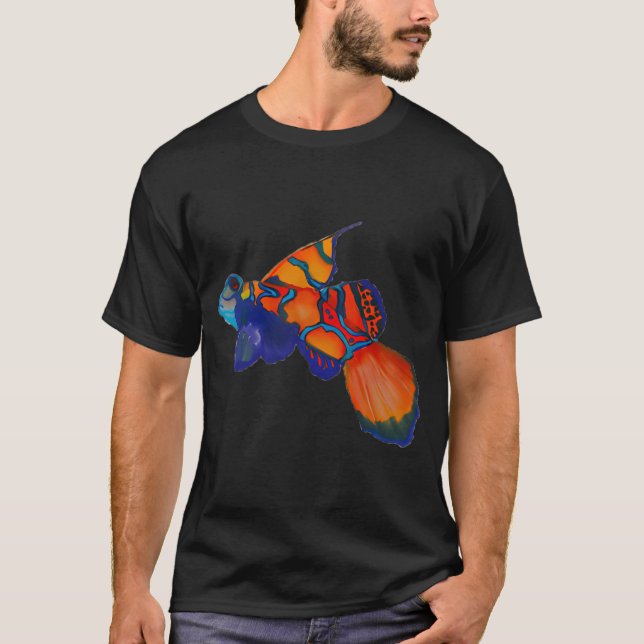 Mandarinfisk (Synchiropus splendidus) T Shirt (Framsida)