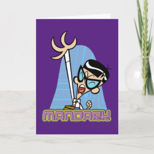 Mandark Character Namn Graphic Kort